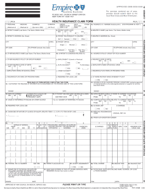 19 Printable Blue Cross Blue Shield Claim Form New York