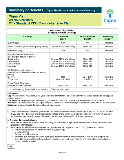 20 Cigna Vision Claim Form Free To Edit Download Print CocoDoc