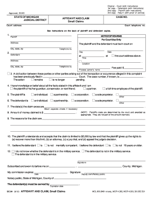 2014 2018 Form MI Form DC 84 Fill Online Printable Fillable Blank