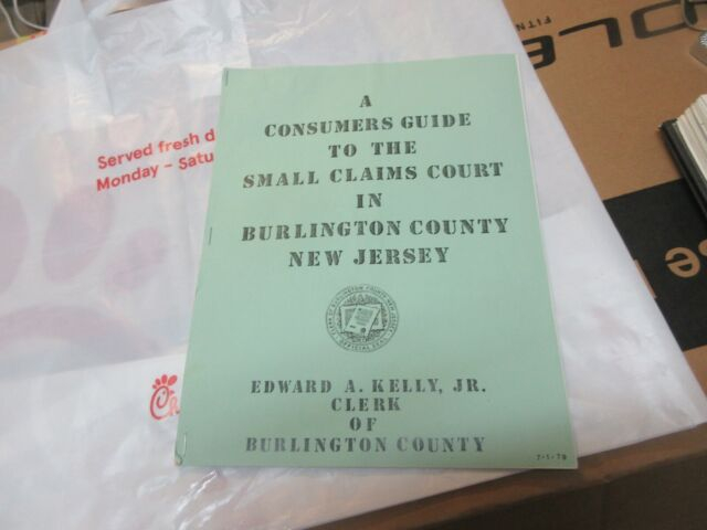 A Consumers Guide To Small Claims Court In Burlington County New Jersey 