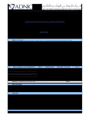 Adnic Reimbursement Form Fill Online Printable Fillable Blank 