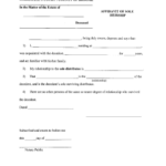 Affidavit Of Heirship New York Fill Online Printable Fillable