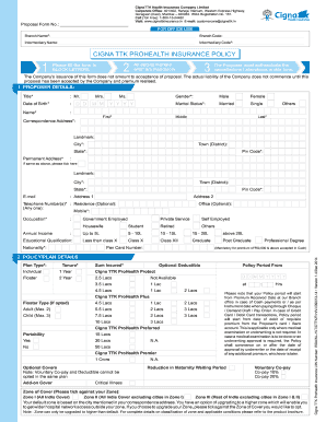 Cigna International Medicaldentalvision Form To Download In Word PDF 