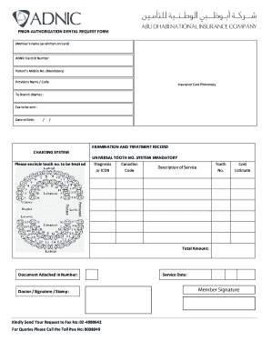 Editable Dental Pre Authorization Form Templates To Complete Online 