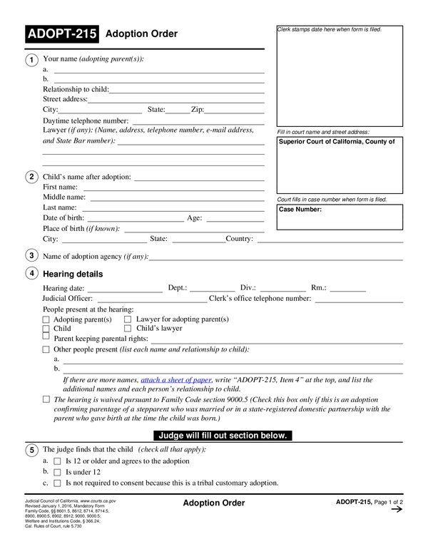 Fill Free Fillable Forms For The State Of California