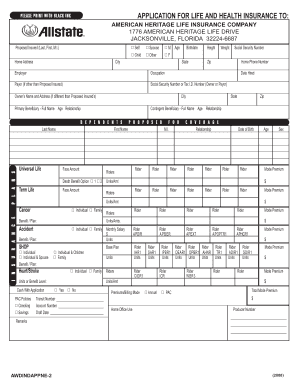 Fillable American General Life Insurance Cash Out Edit Print 