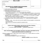 Fillable Form Scla 003 Declaration Of Judgment Debtor Regarding