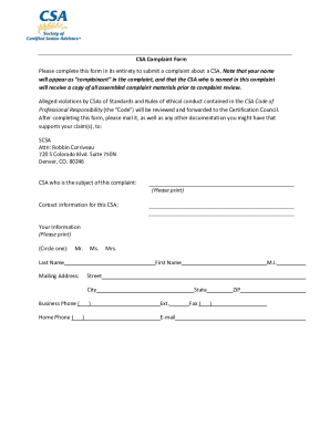 Fillable Online CSA Travel Protection Insurance ClaimFile Claim Form 