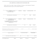 Fillable Online Fcps FORM DB 1 Kentucky Teachers 39 Retirement System