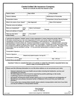 Fillable Online Local157 Cancer Diagnosis Claim Form pdf IAFF Local 