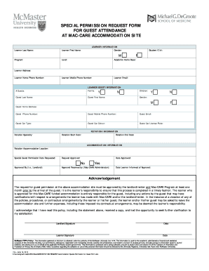 Fillable Online Mac Care Form Online Mcmaster Fax Email Print PdfFiller