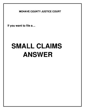 Fillable Online Mohavecourts Az Ny Fillable Small Claims Form Queens