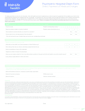 Fillable Online Psychiatric Claim Form V3 With 3mm Bleed Fax Email 