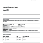 Fillable Online Swlstg tr Nhs Integrated Governance Report August 2013