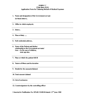 Form C Vide Rule 15 3 Pdf Fill Online Printable Fillable Blank