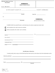 Form CC4 7 Download Fillable PDF Or Fill Online Dismissal Small Claims 