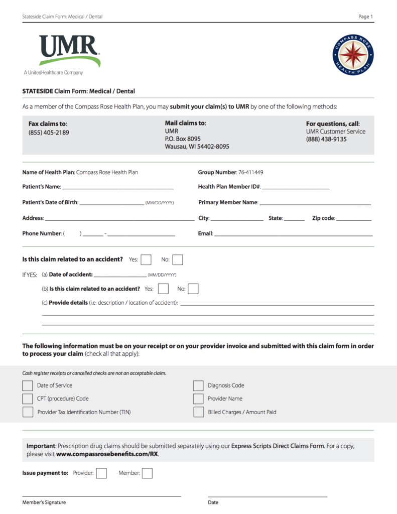 Forms Brochures Compass Rose Benefits Group Compass Rose Health Plan