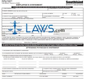 FREE Southland Benefit Solutions Injury Or Sickness Insurance Claim