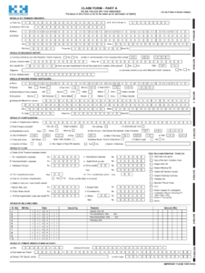 Insurance Mediassist Reimbursement Claim Form Filled Sample