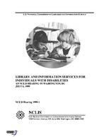 Library And Information Services For Individuals With Disabilities An 