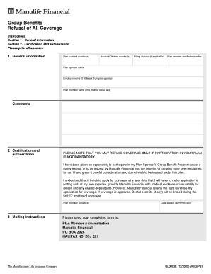 Manulife Health Claim Forms Pdf Canada Examples Step by step Guidelines