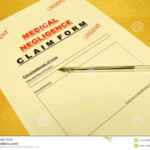 Medical Negligence Claim Form Stock Photo Image Of Healthcare Injury