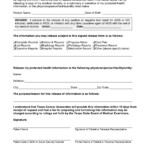 Medical Records Release Form Templates Free Printable