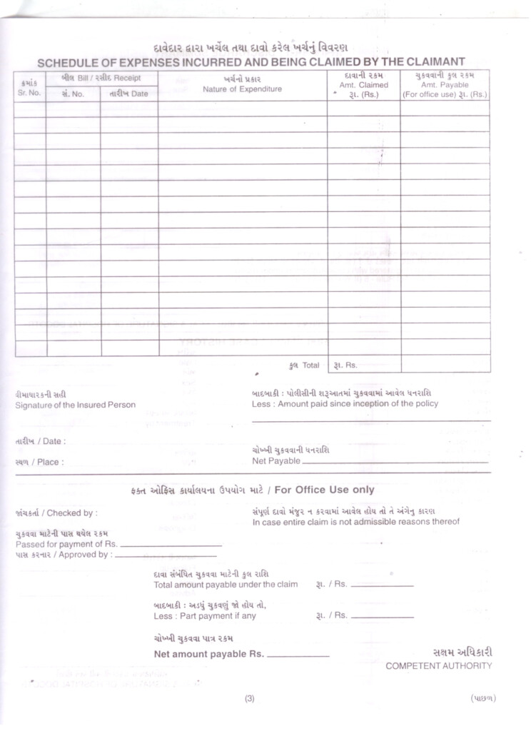 Mediclaim Claim Intimation Saumit House Of Insurance And Investments 