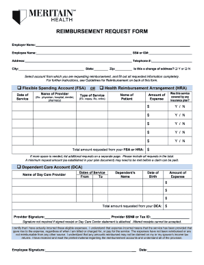 Meritain Health Reimbursement Fill Online Printable Fillable Blank