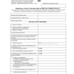 National Insurance Co Ltd Fire Proposal Form 2020 2021 Student Forum