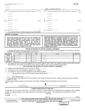 Need To Vacate Cival Suet In Calif Doc Template PdfFiller