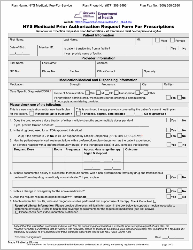 New York State Medicaid Application Form Pdf Form Resume Examples