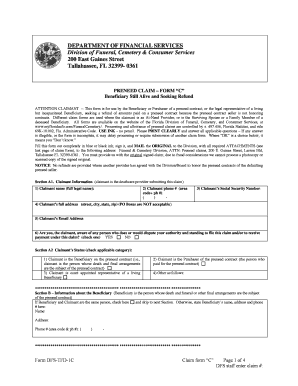 Ngl Preneed Claim Form Triflydesign