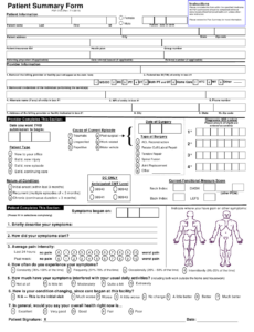 Patient Summary Form Optum Physical Health Download Printable PDF