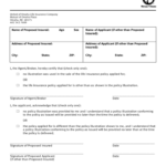 Sample Life Insurance Application Form