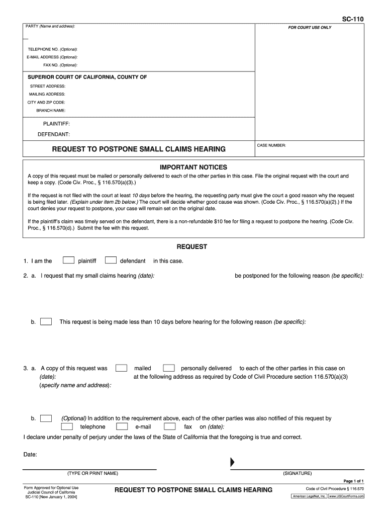 Sc110 Fill Online Printable Fillable Blank PdfFiller