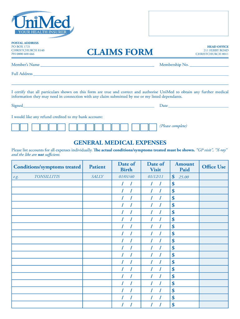 Unimed Trinidad Booklet Fill Online Printable Fillable Blank 