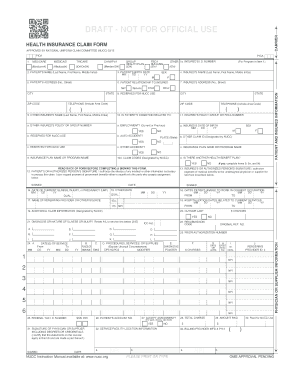 1500 Health Insurance Claim Form version 02 12 NUCC Nucc Fill 