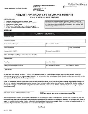 17 Printable United Healthcare Claim Form Templates Fillable Samples 