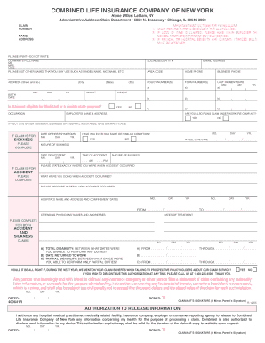 2010 2023 Combined Life Insurance Company Of New York Form 400641RFill