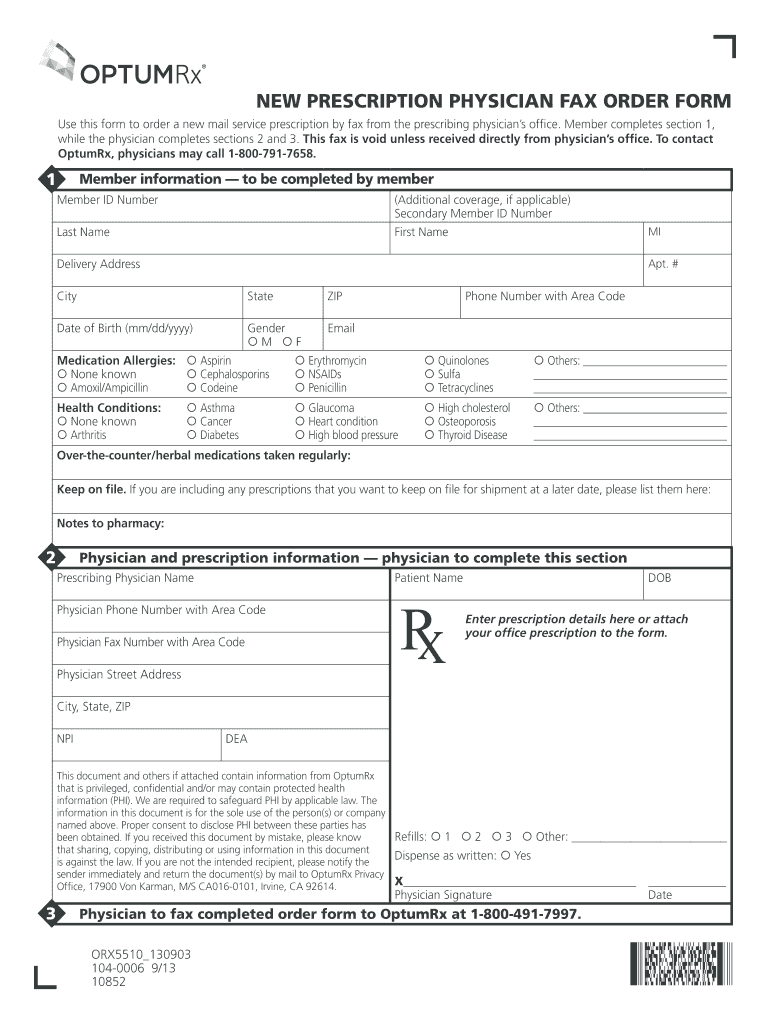 2013 2023 Form OPTUMRx 104 0006 Fill Online Printable Fillable Blank