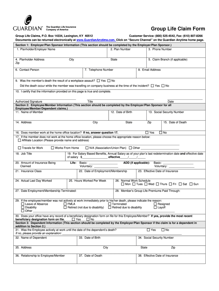 2017 2021 Form Guardian GG42 Fill Online Printable Fillable Blank 