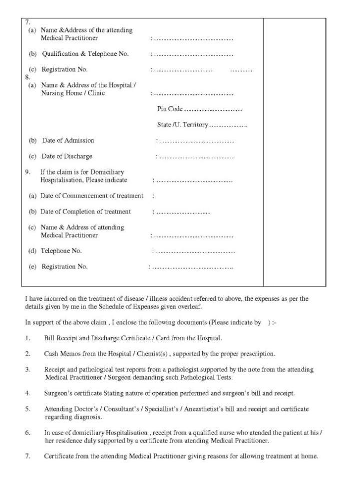 2020 2021 Student Forum National Insurance Company Claim Form For 