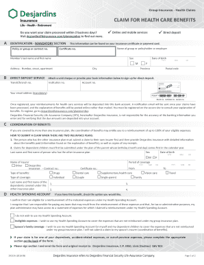 2021 Form Canada Desjardins 19132A Fill Online Printable Fillable