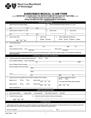 21 Printable Blue Cross Blue Shield Health Reimbursement Form Templates