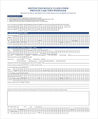 29 HQ Pictures Pet Care Insurance Claim Form Free 10 Sample Insurance