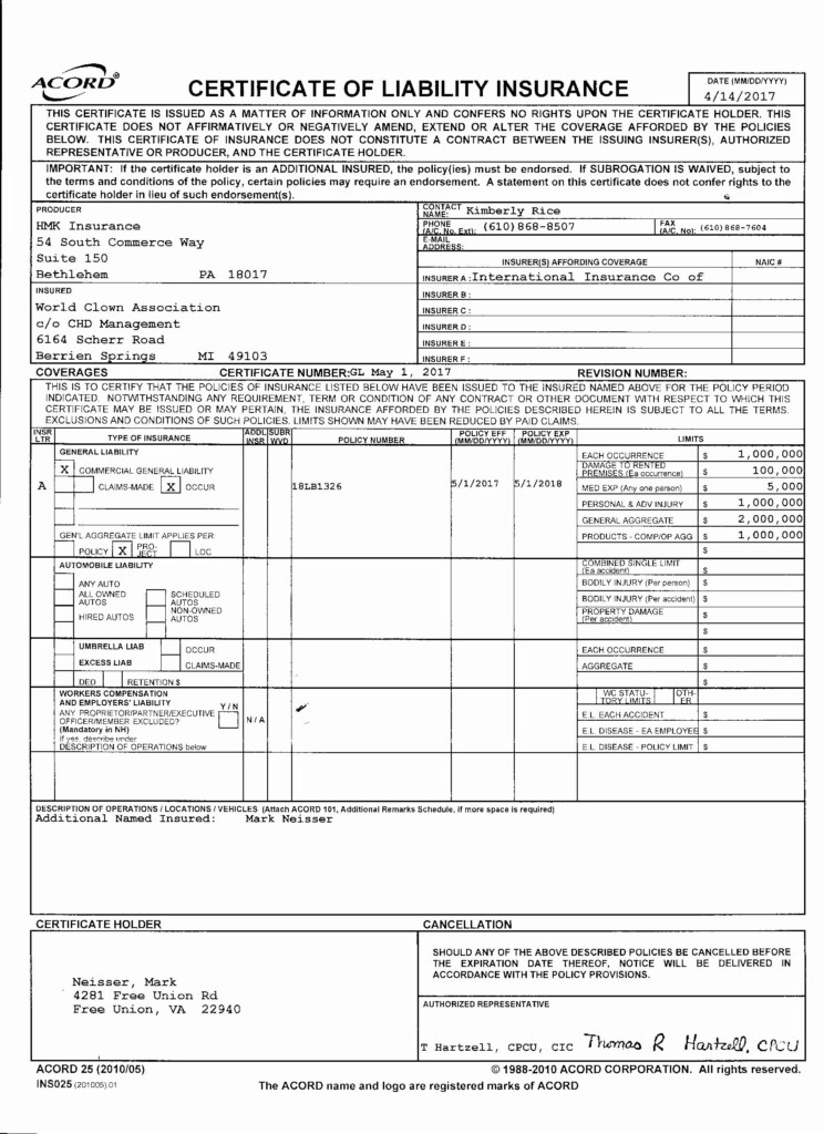 Accord Insurance Company File Claim Financial Report