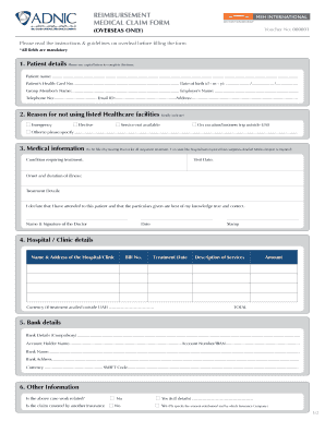 Adnic Claim Form 2020 2022 Fill And Sign Printable Template Online