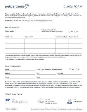 Akc Pet Insurance Claim Form Fill And Sign Printable Template Online