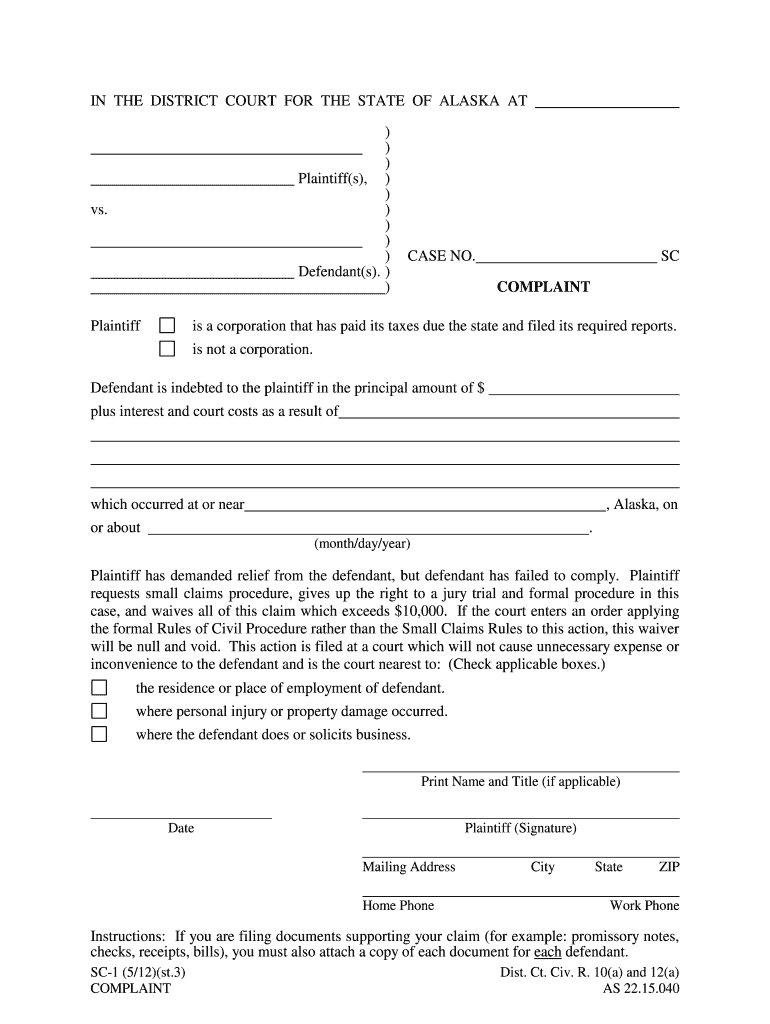 Alaska Sc 1 Fill Out And Sign Printable PDF Template SignNow